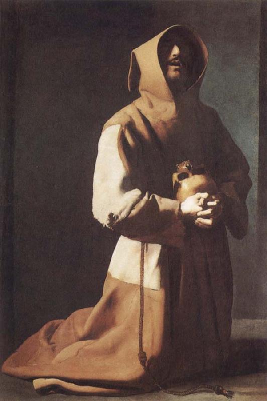 Francisco de Zurbaran Saint Francis in Meditation oil painting image